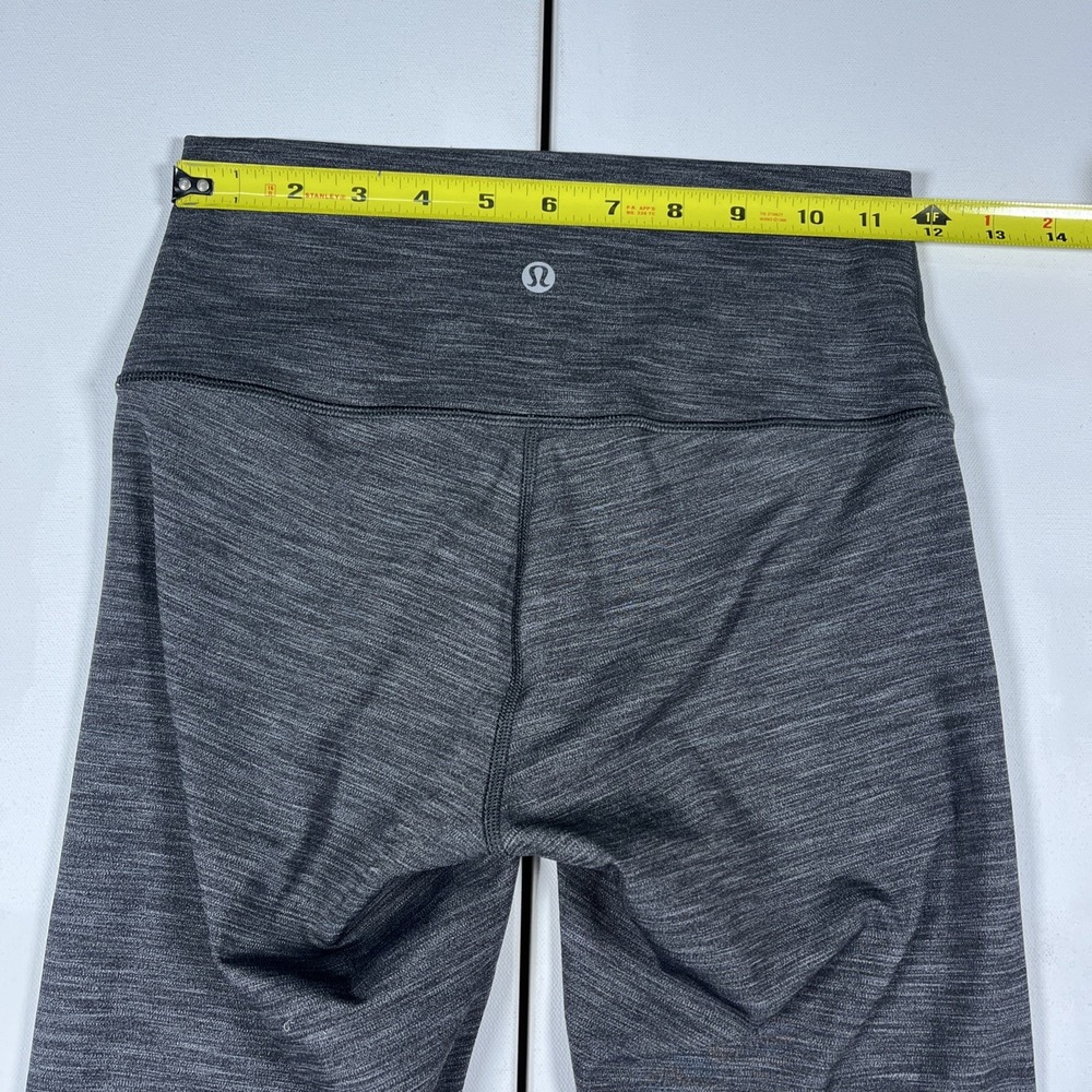 LULULEMON Leggings Heathered Gray Wunder Under High-Rise 25" Luxtreme Size 4 - Picture 5 of 13